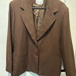 Leslie Fay Chocolate Brown Women's Blazer